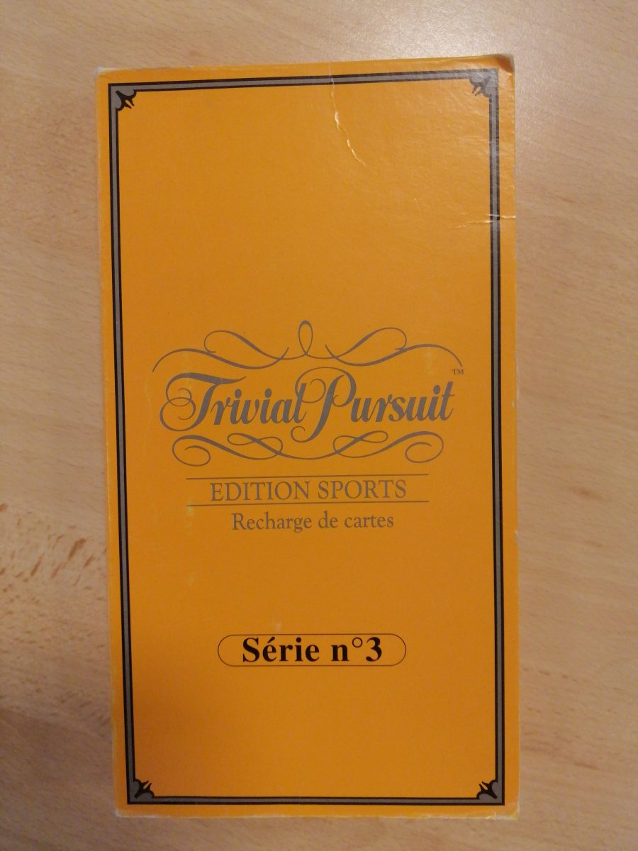Trivial pursuit edition sport recharge carte serie n 3 – La boutique de  Musset